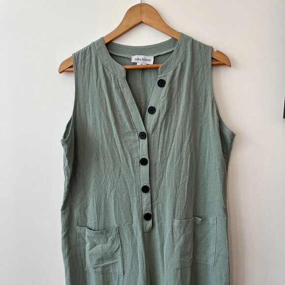 Luna Tuccini Pants - Luna Tuccini Sleeveless 100% Cotton Jumpsuit